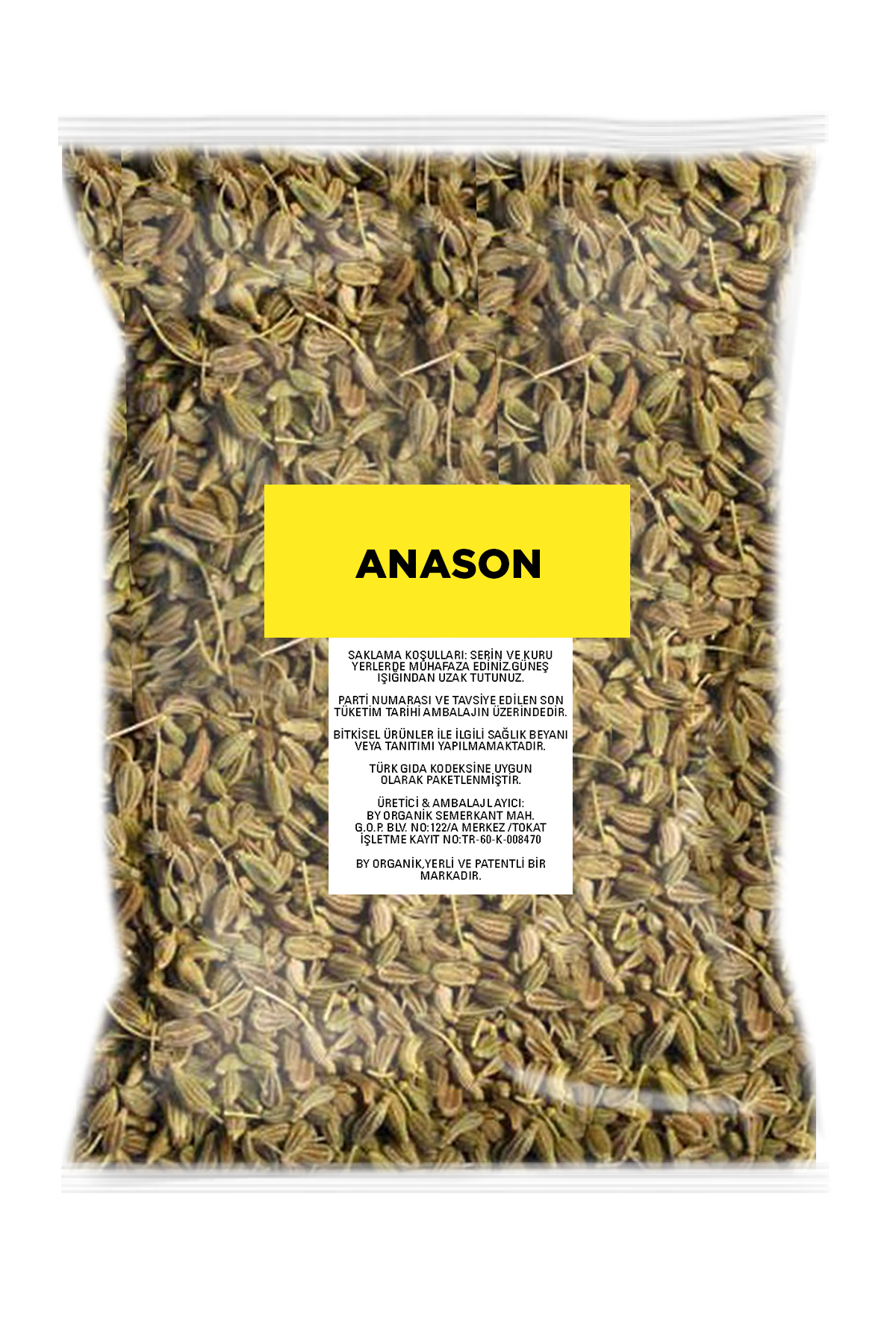 BY ORGANİK Anason Tohumu Çayı 100 gr ( Elenmiş )
