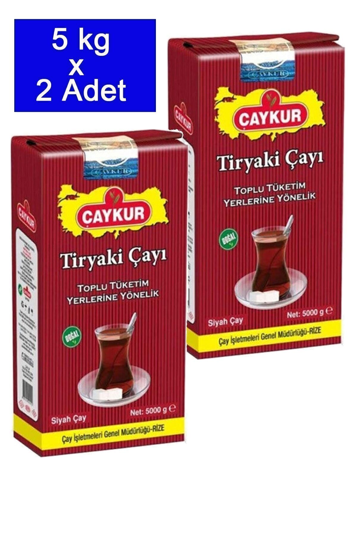 Çaykur Tiryaki Çay 5 Kg X 2 Adet | 10 Kg Tiryaki Çay | 5000 Gr X 2 Adet Tiryaki Çay
