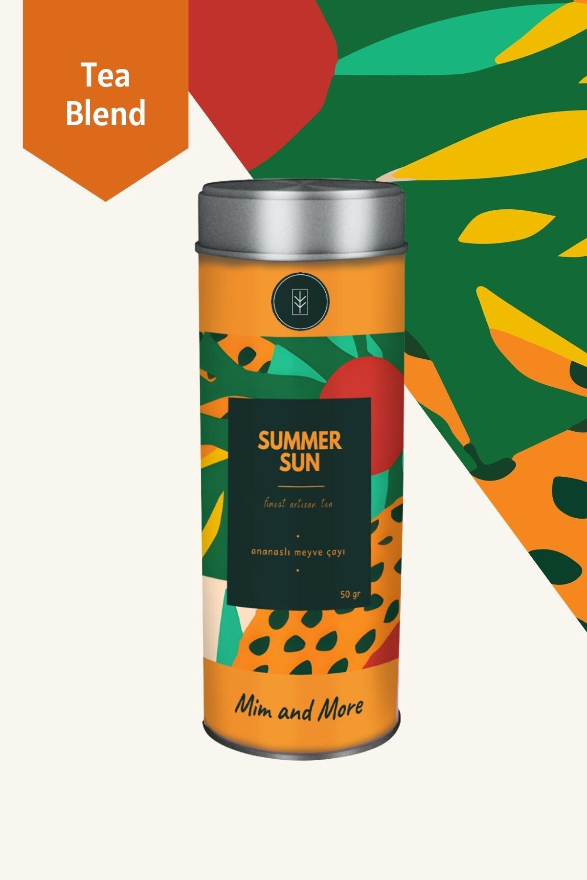 Mim and More Summer Sun Tea - Ananaslı Meyve Çayı, 50 gr