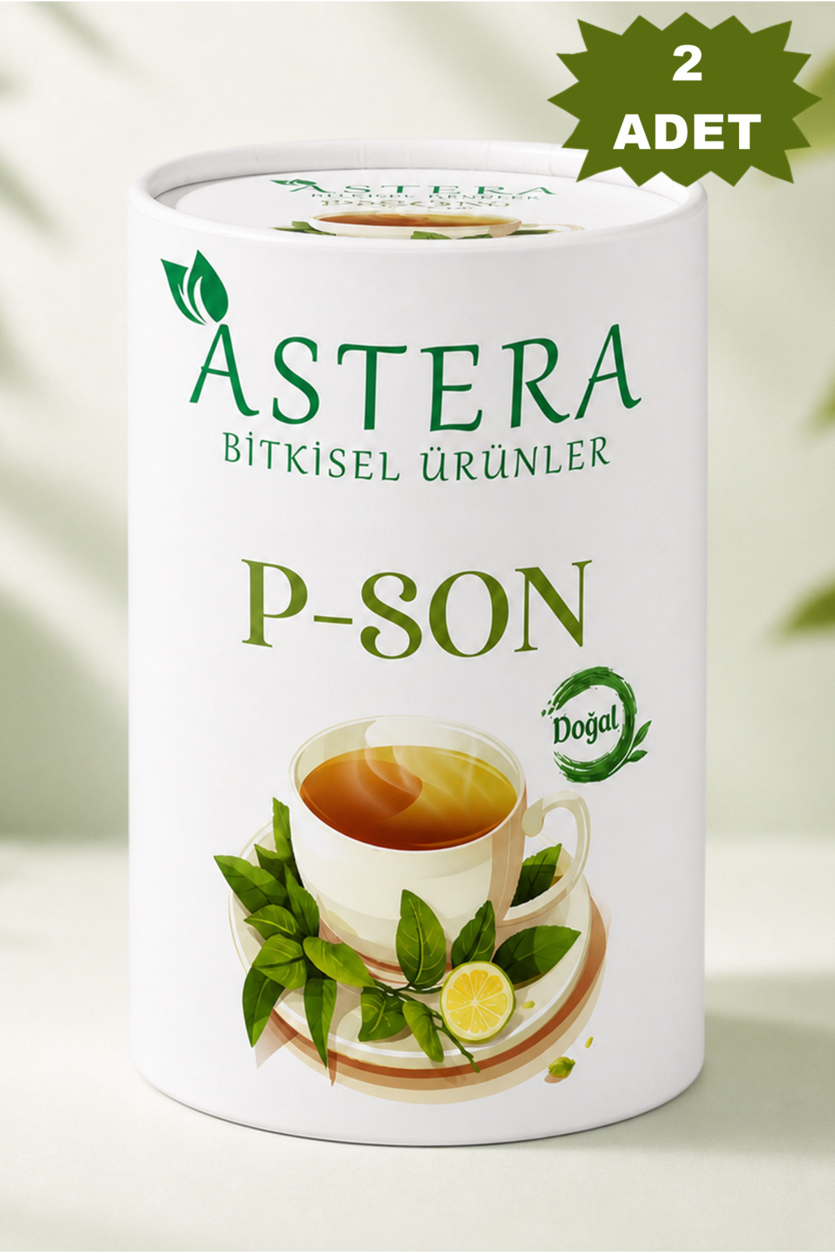 ASTERA 2 Adet * 100 Gr P-SON Çayı Karışımı Toz Kıvırcık Nane , Hayıt Tohumu , Civan Perçemi , Aslan Pencesi