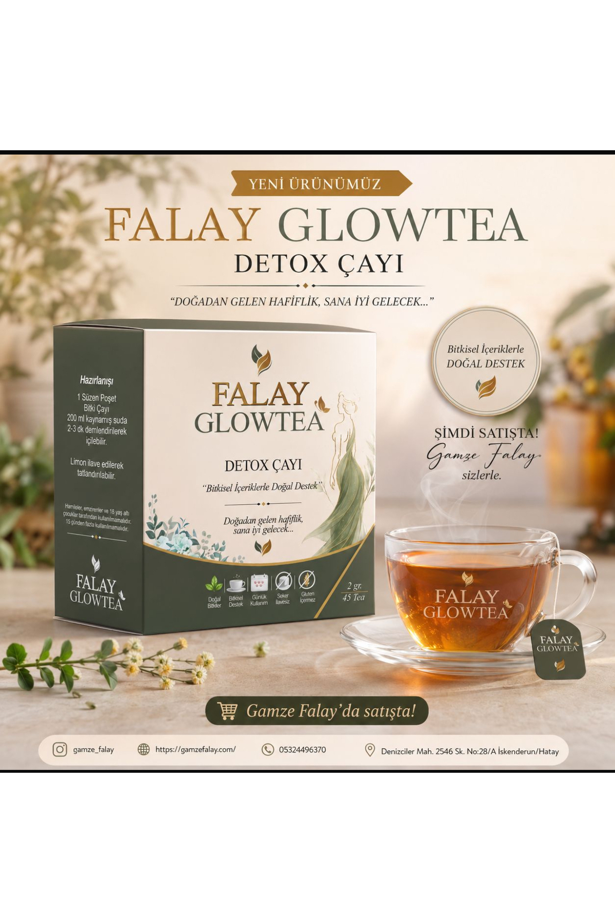 Falay glow tea Detoks Çayı