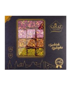 Alternative view of Çerez Pazarı Deri Kutuda Kral Lokum 500g Karışık Spesiyal Antep Fıstıklı