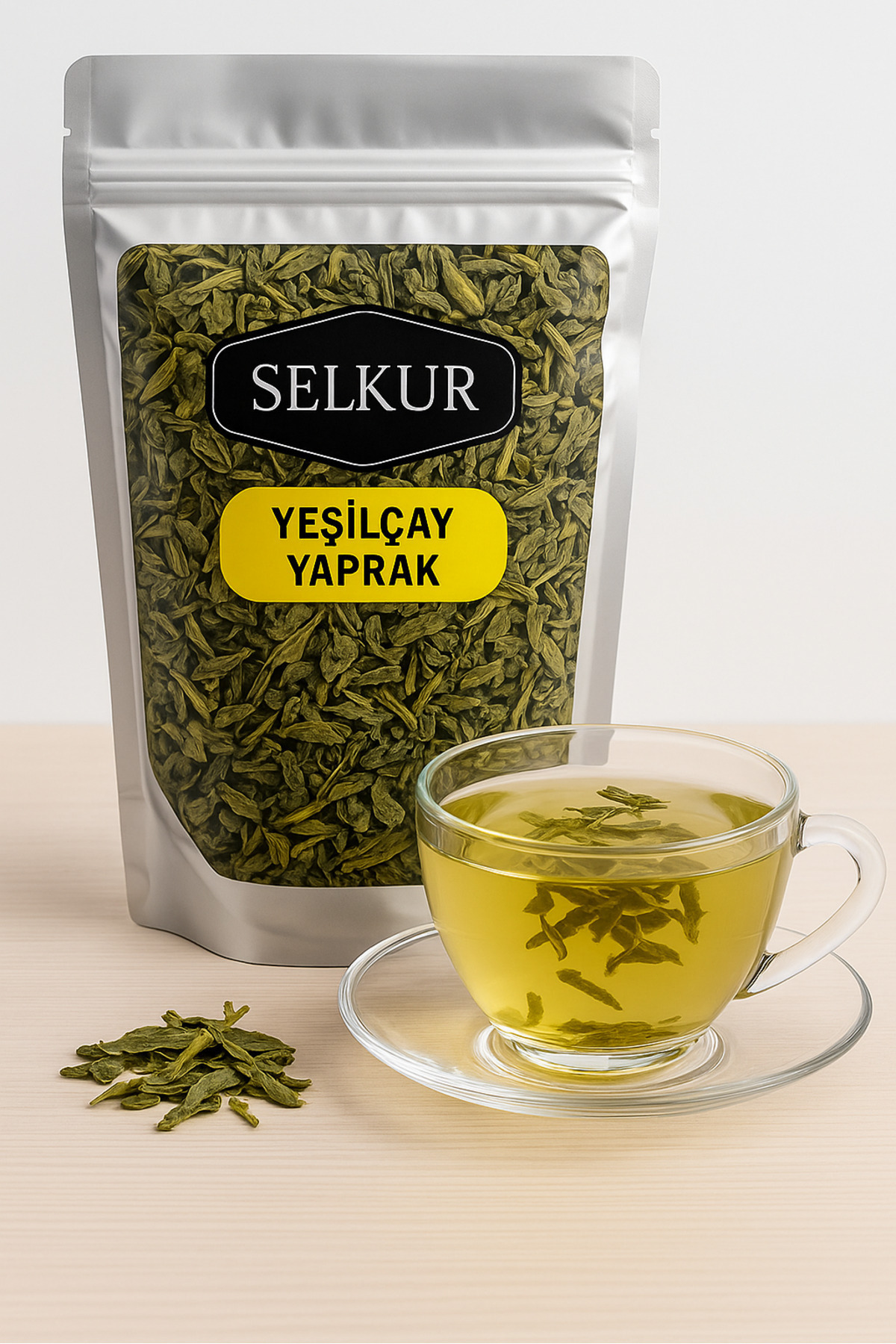 SELKUR Yeşil Çay 100gr (YAPRAK) Yumuşak Içimli