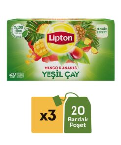 Lipton Mango & Ananas Yeşil Çay 20'li X 3 Adet