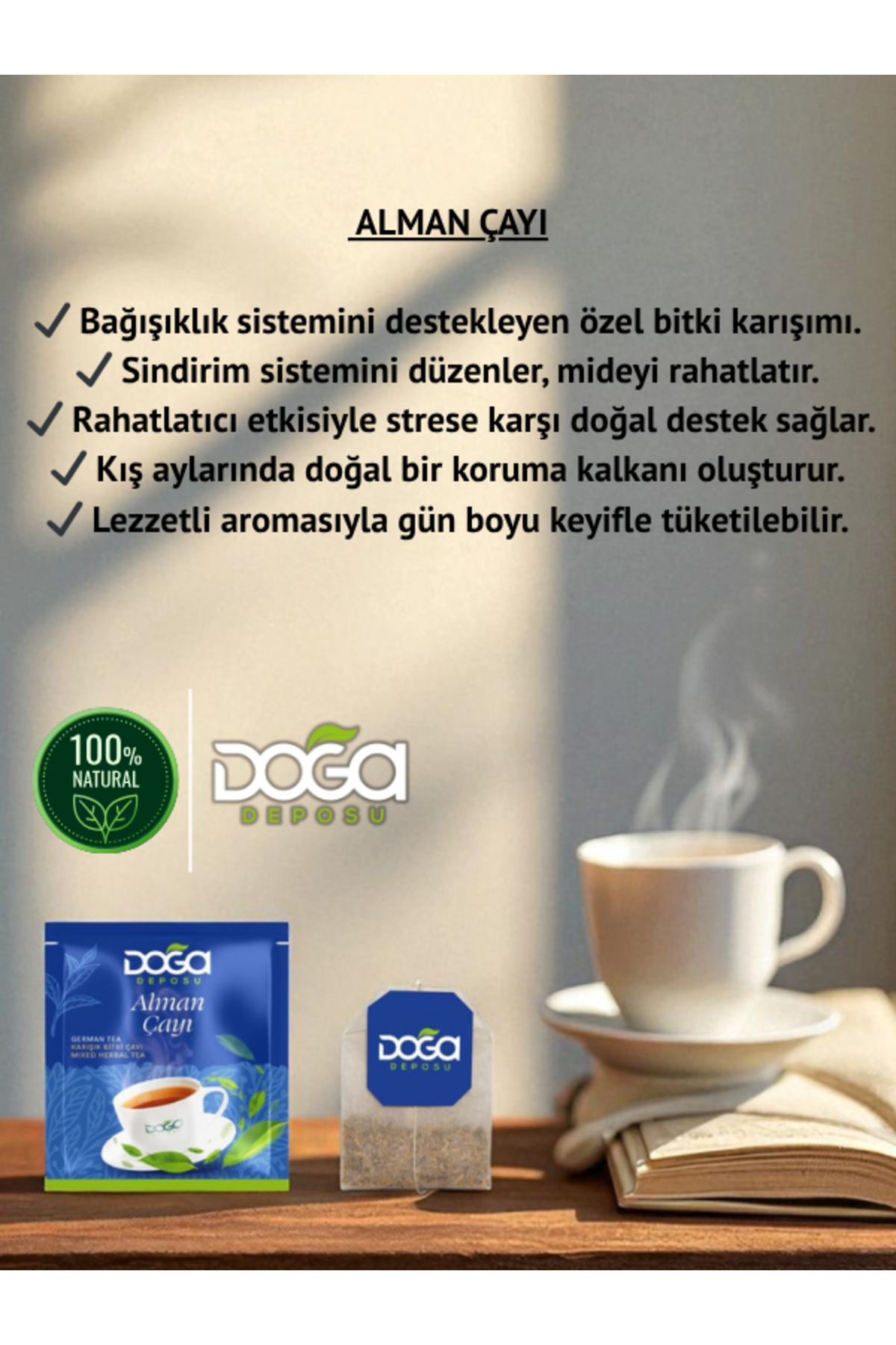 DOĞA DEPOSU Alman Çayı – Doğal Bitki Karışımı ile Ferahlık ve Canlılık - Görsel 3