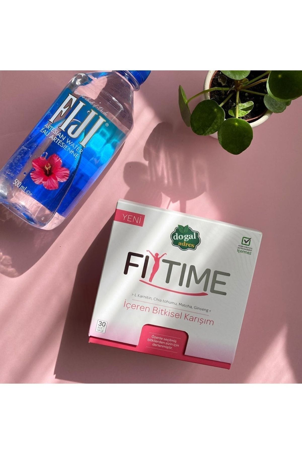 Doğal Adres Fit Time Matcha Ve Ginseng Içeren Bitkisel Toz Karışım 30 Adet - Görsel 3