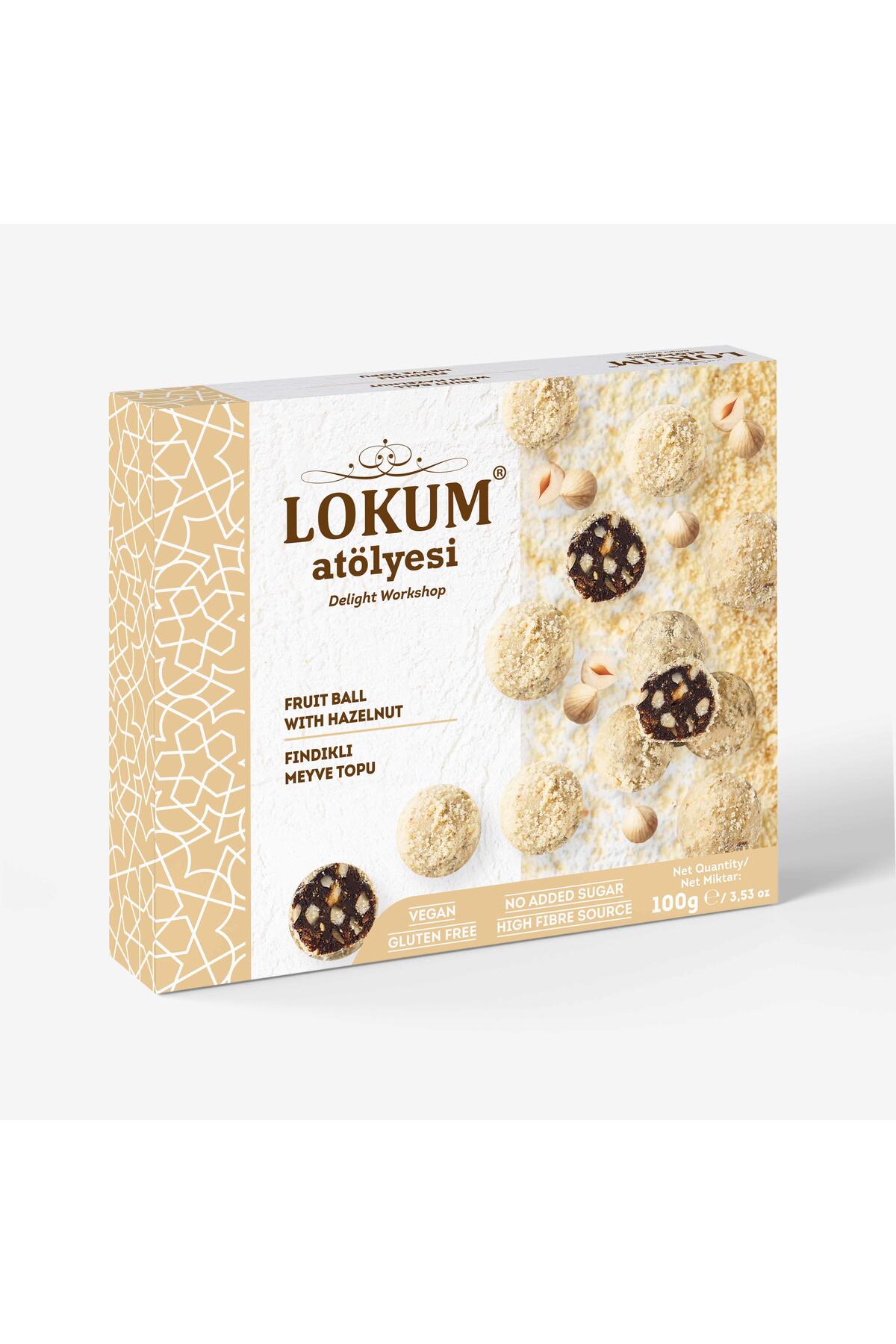 Lokum Atölyesi Fındıklı Meyve Topu 100g