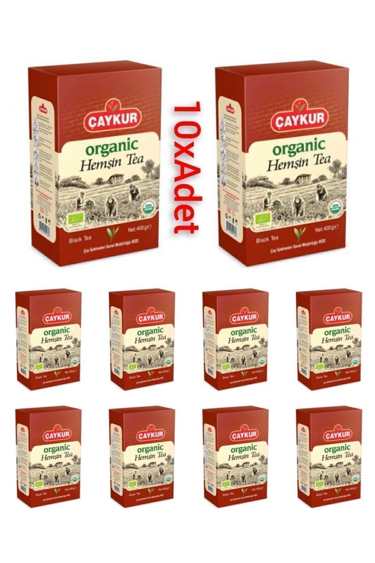 Çaykur Organik Hemşin Çayı 400gr 10x Adet