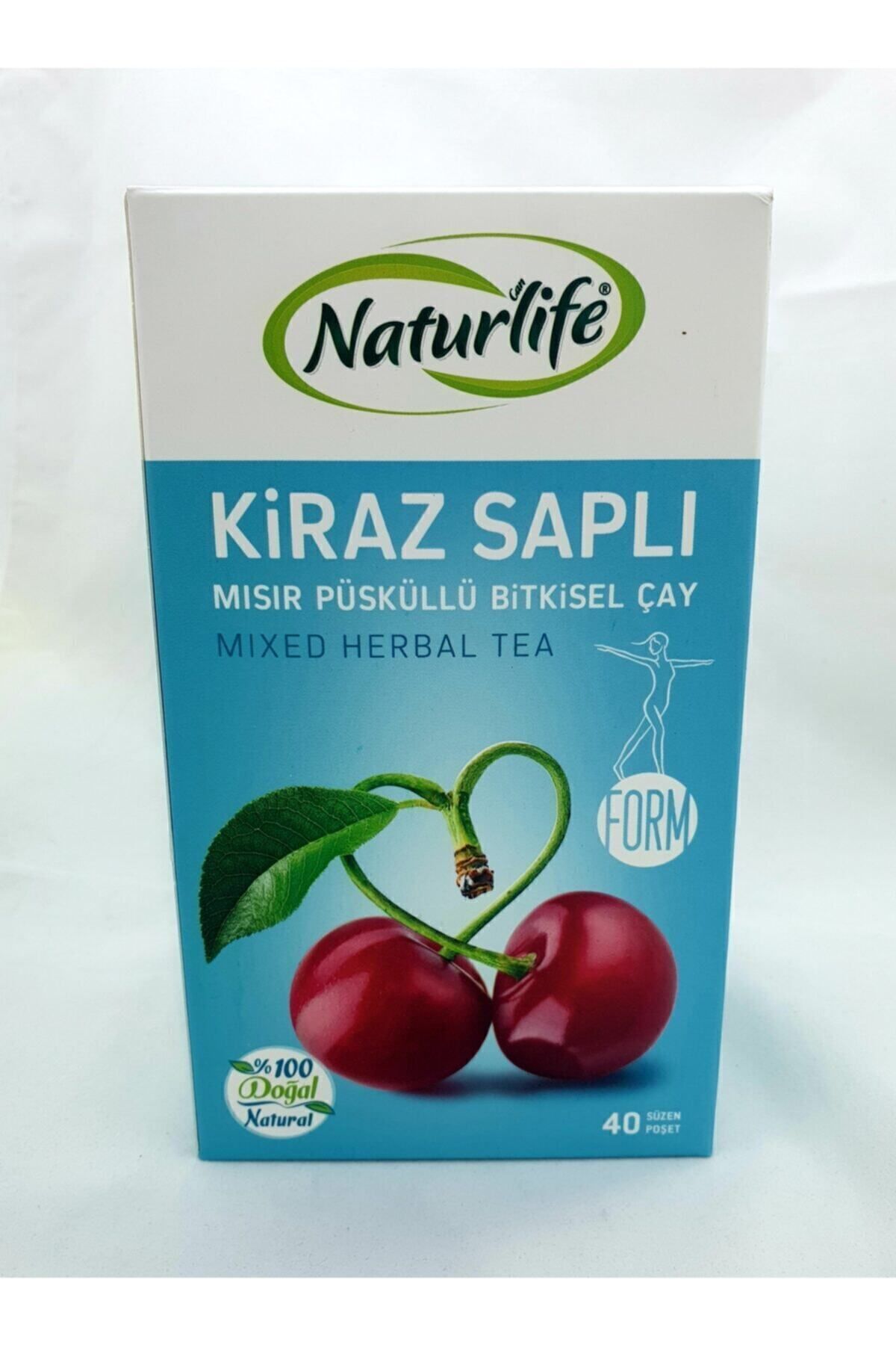 Naturlife Kiraz Saplı Mısır Püsküllü Bitkisel Çay 40' Lı Süzen Poşet( Mixed Herbal Tea)