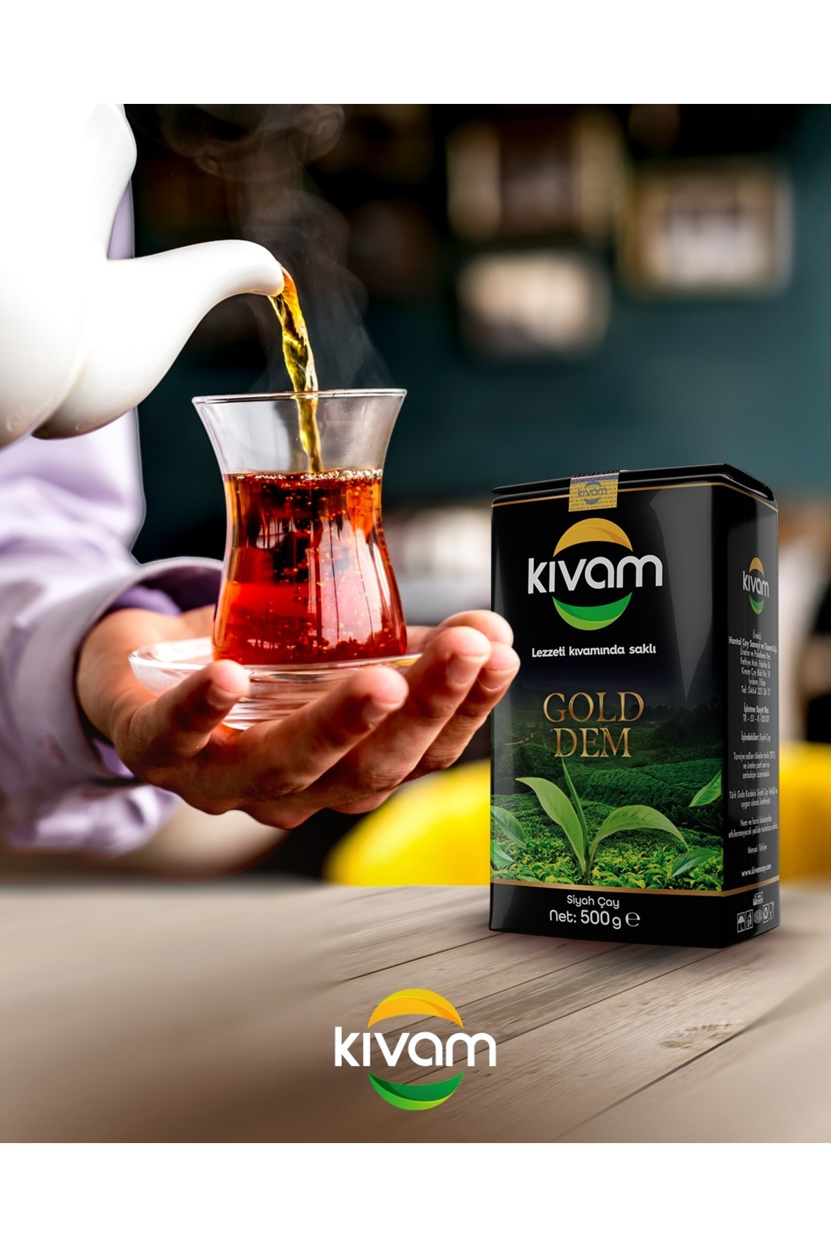 Kıvam Dökme Çay Gold Dem 500 gr x 10 adet - Görsel 3