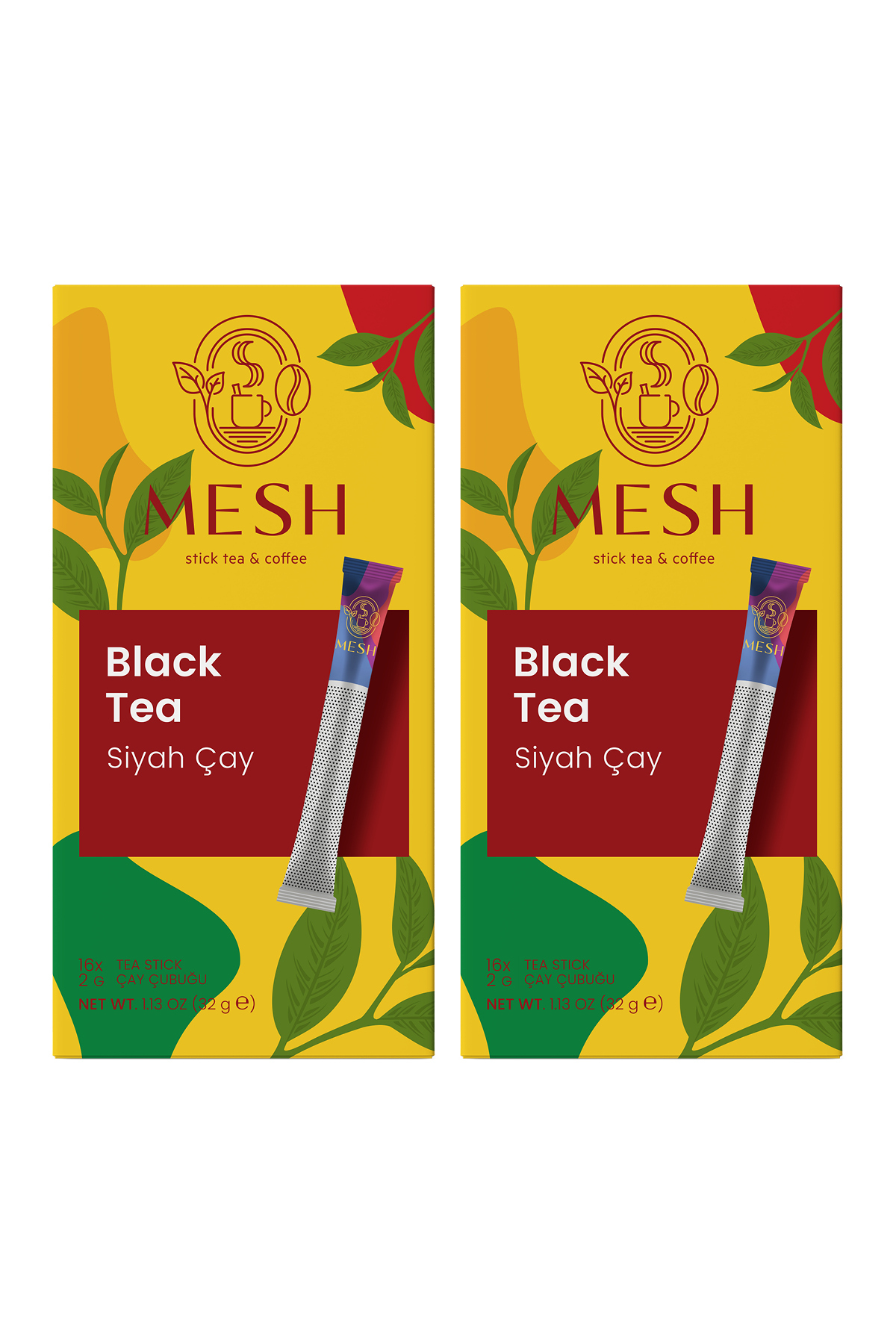 Mesh Stick Seylan Çayı Ceylon Siyah Çay Bardak Poşet Çay 2 Paket Birarada