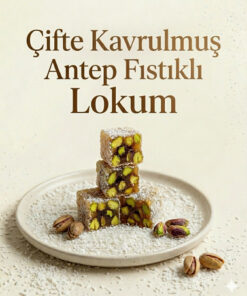 Şener Fıstıklı Çifte Kavrulmuş Lokum 100 Gr