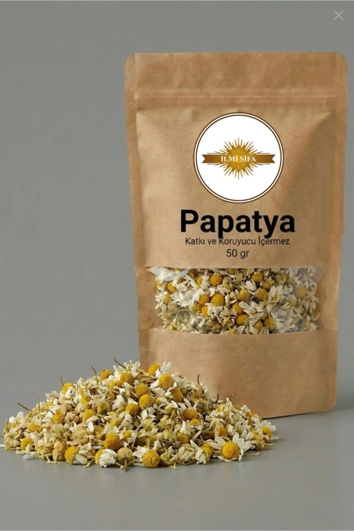 İLMİ ŞİFA Papatya (Papatya Çiçeği – Chamomile – Chamomile Flowers - Yeni Mahsül) Doğal Kurutulmuş 50 GR