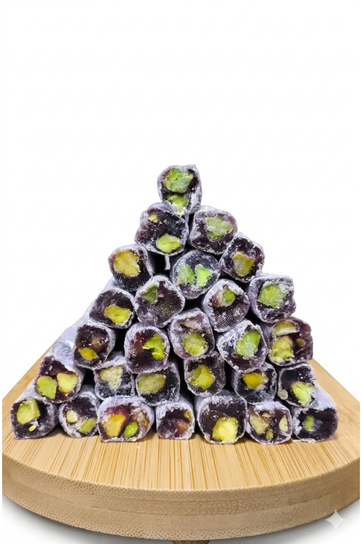 HASAYİNTAP Lokum - Antep Fıstıklı Narlı Fitil Lokum 350 Gr (ÖZEL)