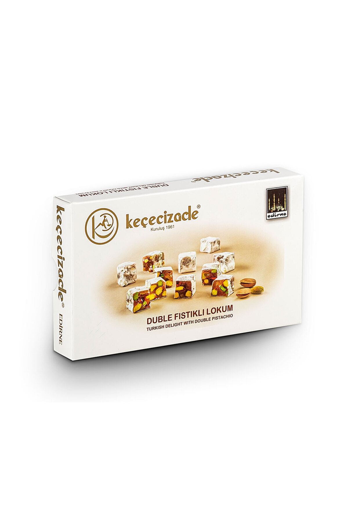KEÇECİZADE Duble Fıstıklı Lokum 215 gr