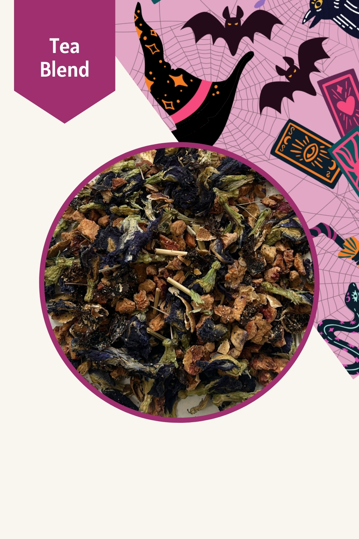 Mim and More Magic Tea - Sihirli Mor Çay - Limited Halloween Edition, 50 gr - Görsel 3
