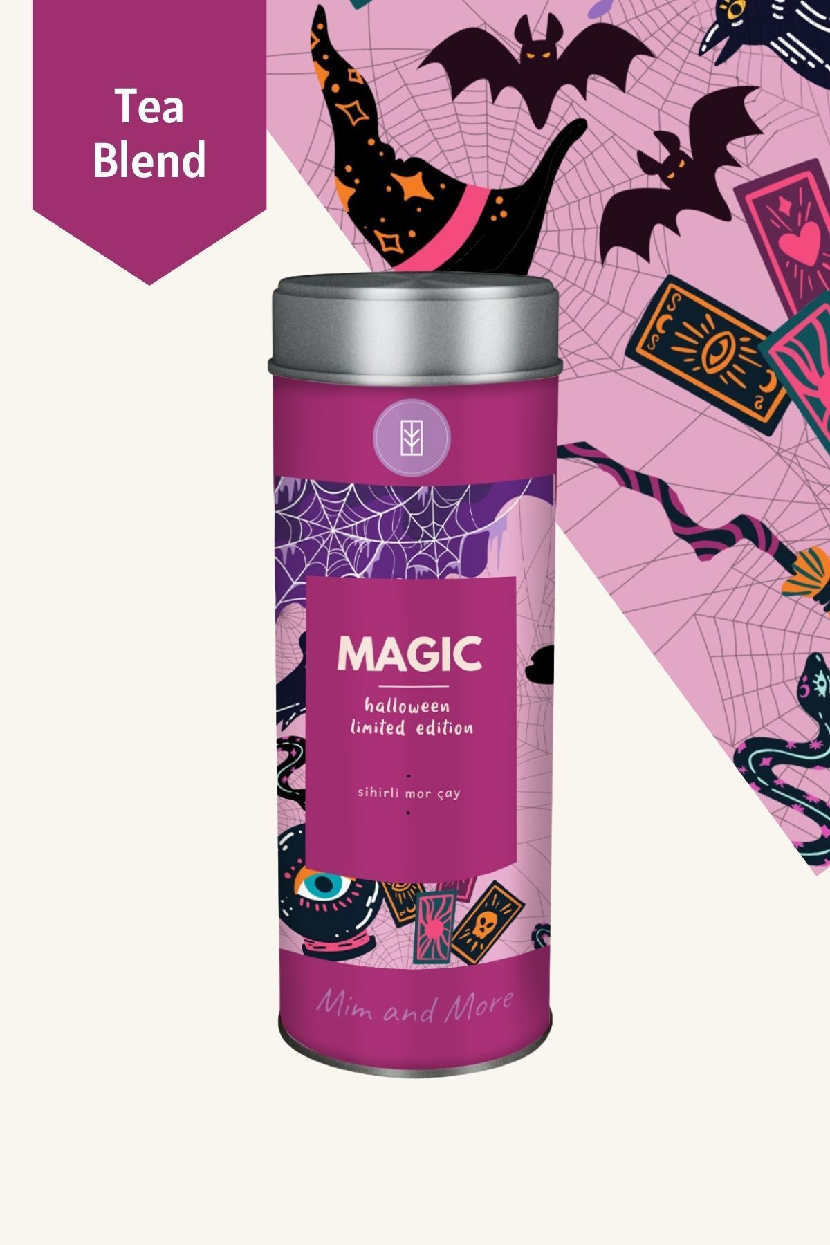 Mim and More Magic Tea - Sihirli Mor Çay - Limited Halloween Edition, 50 gr