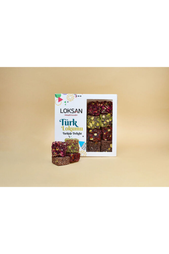 Genel Markalar Özel Karışık Çeşit Antep Fıstıklı Kesme Lokum 300 gr (FISTIK RÜYASI)