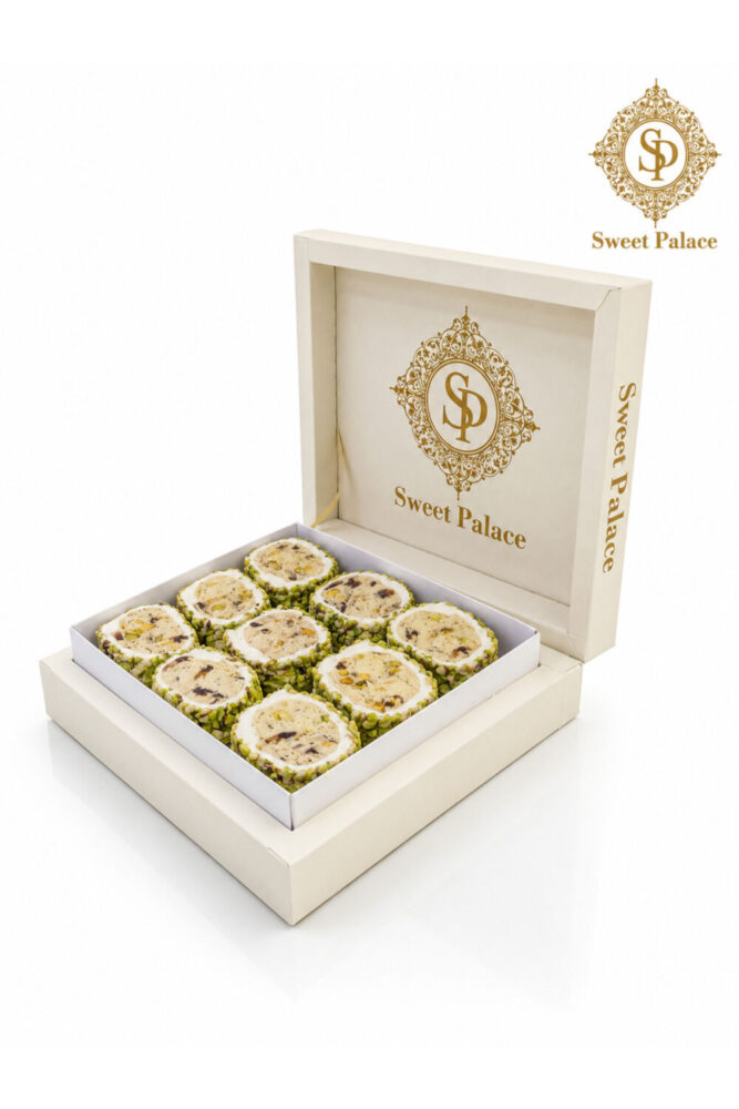 Sweet Palace Mega Fıstıklı Kremalı Sarma Türk Lokumu 500 Gram - Görsel 2