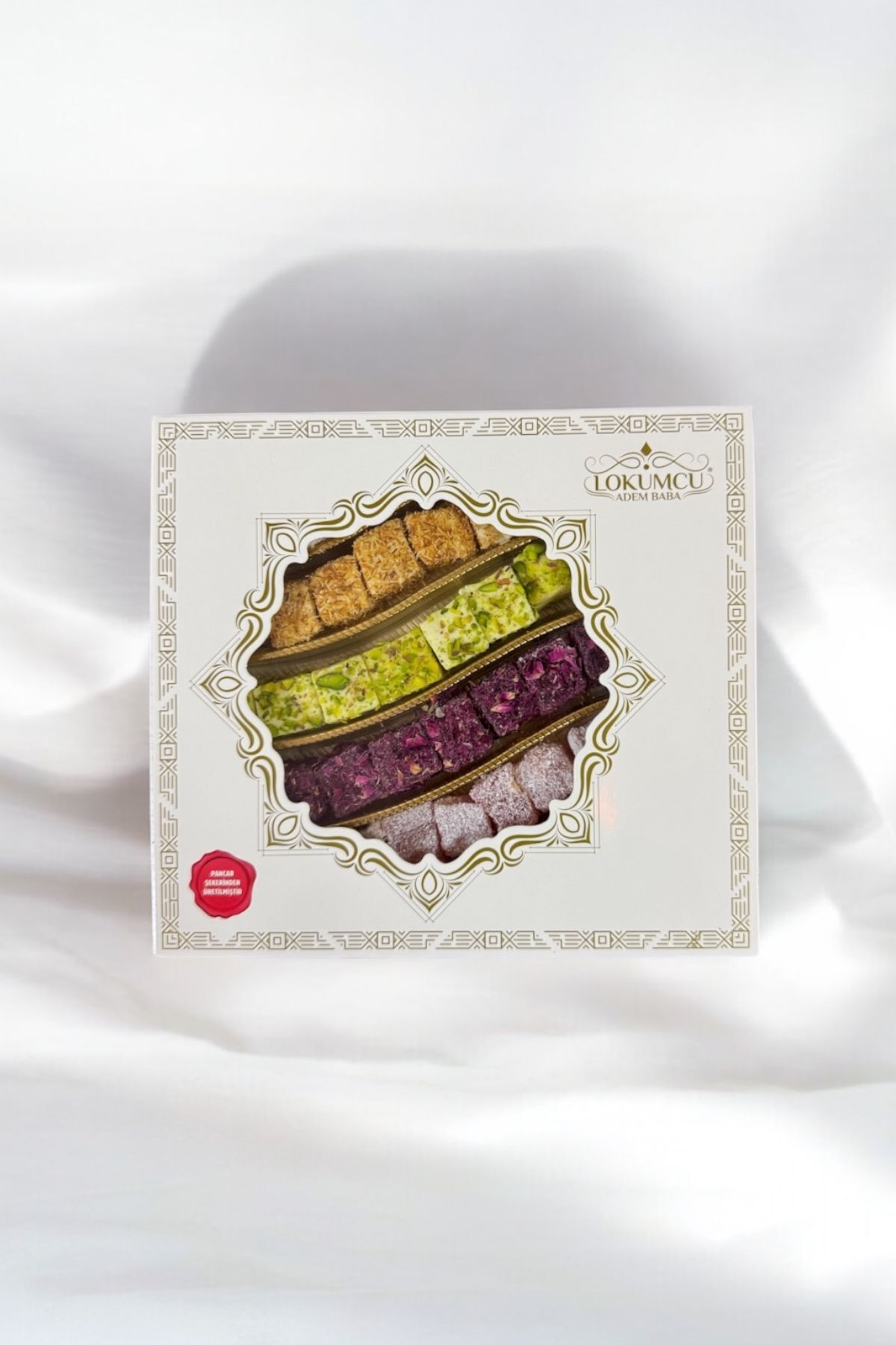 Lokumcu Adem Baba Klasik Lokum Pencereli Kutu 500 Gr.