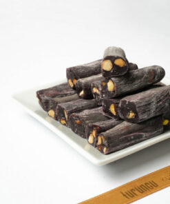 Turuncu Kuruyemiş Antep Fıstıklı Karadutlu Fitil Lokum 250 gr