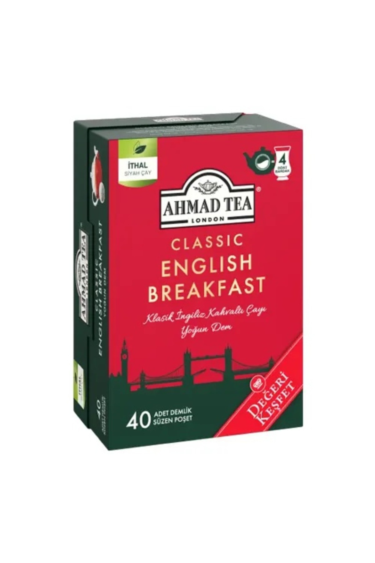 Ahmad Tea Classic English Breakfast Klasik Kahvaltı Çayı 40'lı