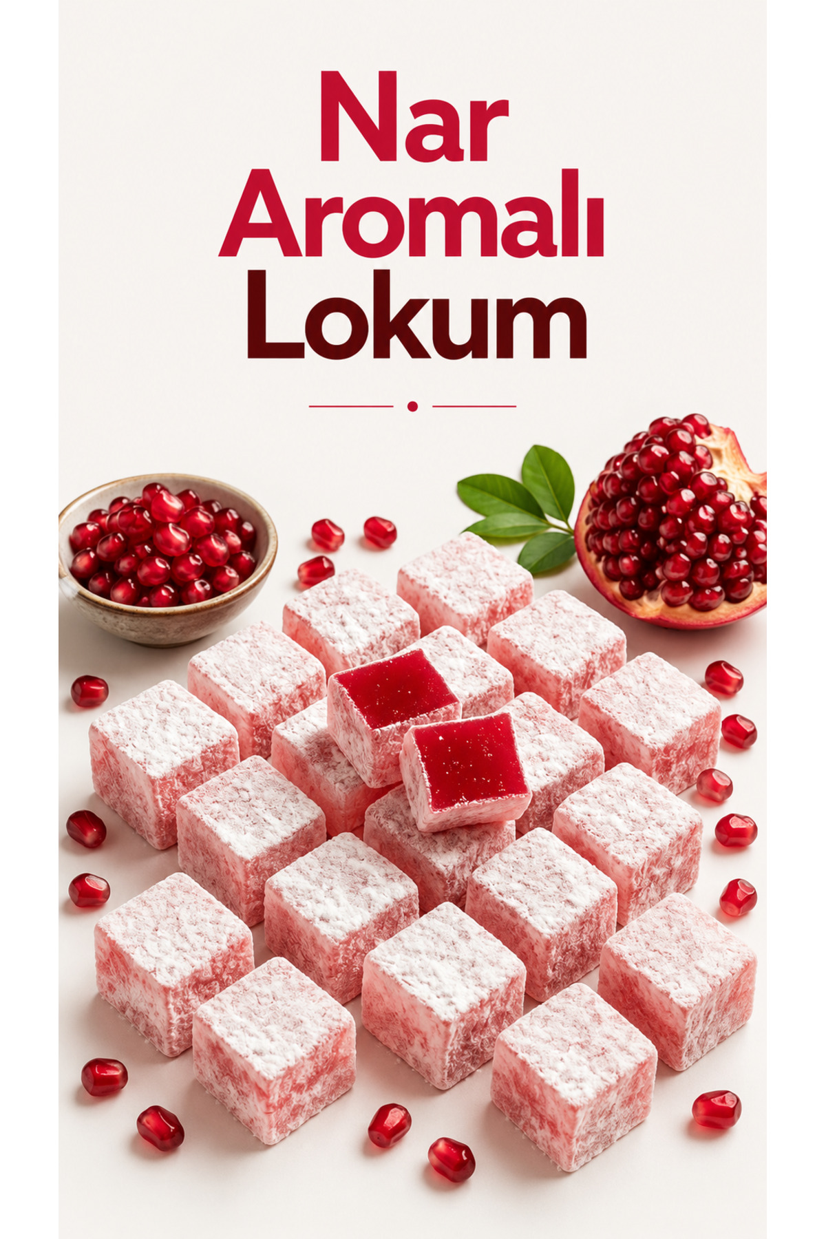 Şener NAR AROMALI SADE LOKUM 500 GR