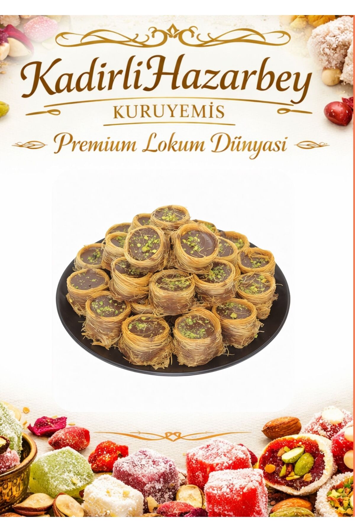 KADİRLİHAZARBEY Çikolatalı Kadayıflı Bülbül Yuvası 150 GR