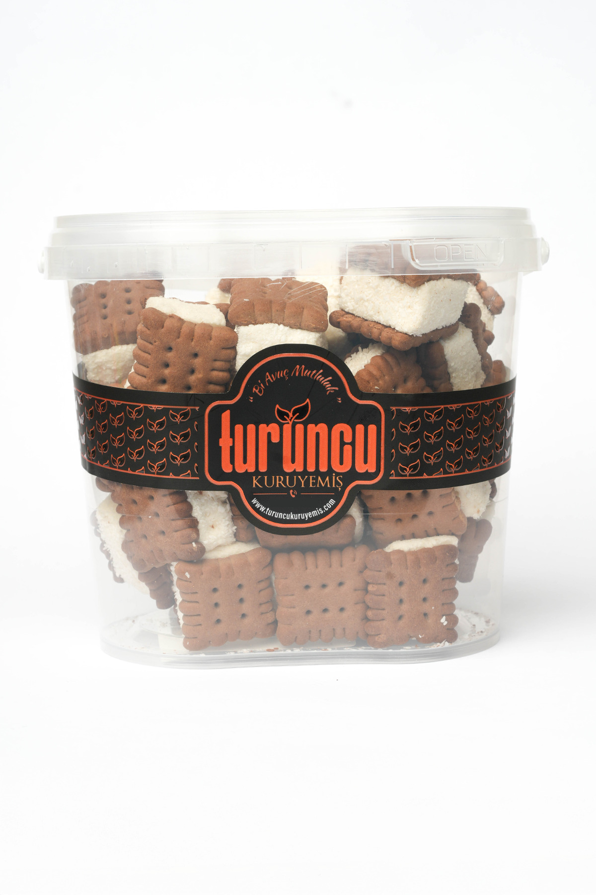 Turuncu Kuruyemiş Kakao Bisküvili Sultan Lokum 500 gr