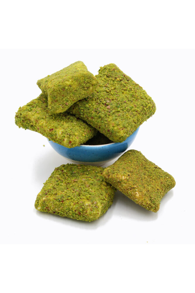 Saido Kahve Toz Antep Fıstıklı Bohça Lokum-tatlandırıcı Içemez-doğal Enfes Lezzet (400 GR)