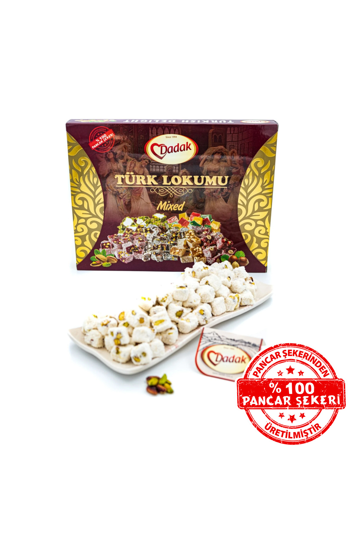 Dadak Lokum ve Kuruyemiş Sultan Antep Fıstıklı Mini Lokum 500 Gr - Görsel 3
