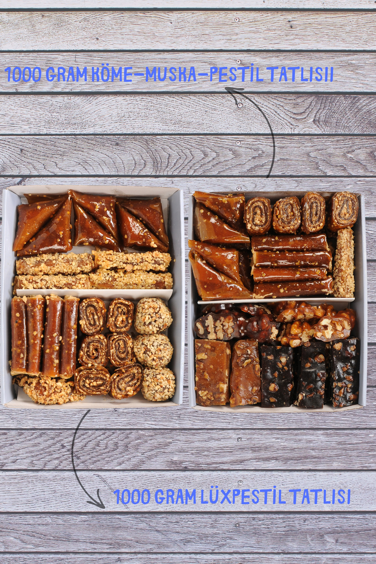 Birsalkım Gümüşhane Lezzetler Paketi -1 2000 Gram 2 Paket (Pestil-Köme-Cevizli Sucuk-Ballı)