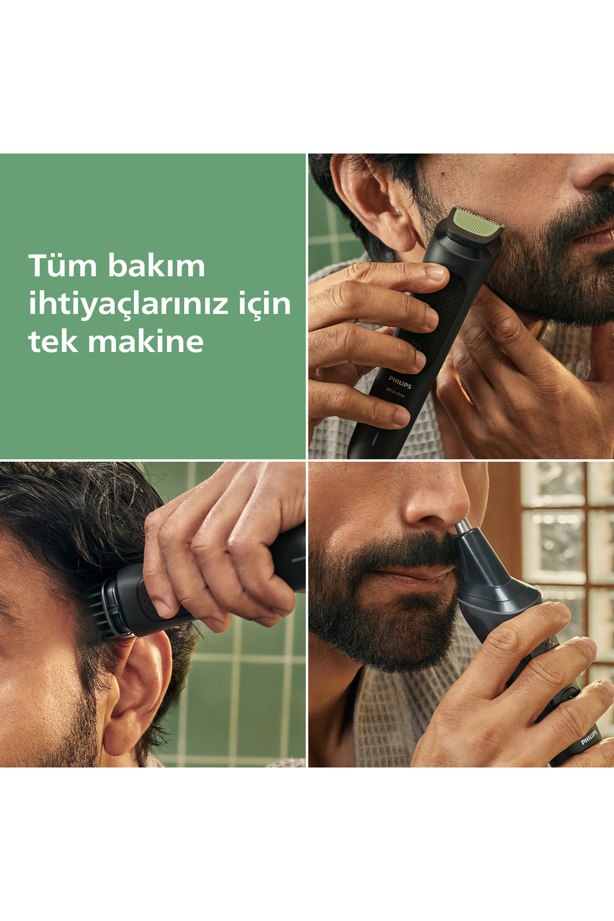 Philips 3000 Serisi 7in1, Erkek Bakım Seti, Yüz/Saç/Vücut Tıraş Makinesi, Islak /Kuru Kullanım, MG3930/15 - Görsel 3