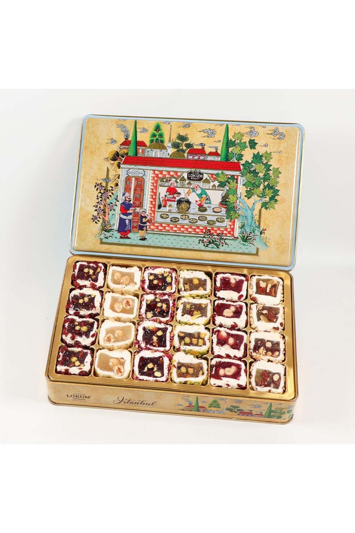 Lokum Atölyesi Hürrem Sultan Ballı,Antep Fıstıklı,Fındıklı,Bademli Lokum 600g