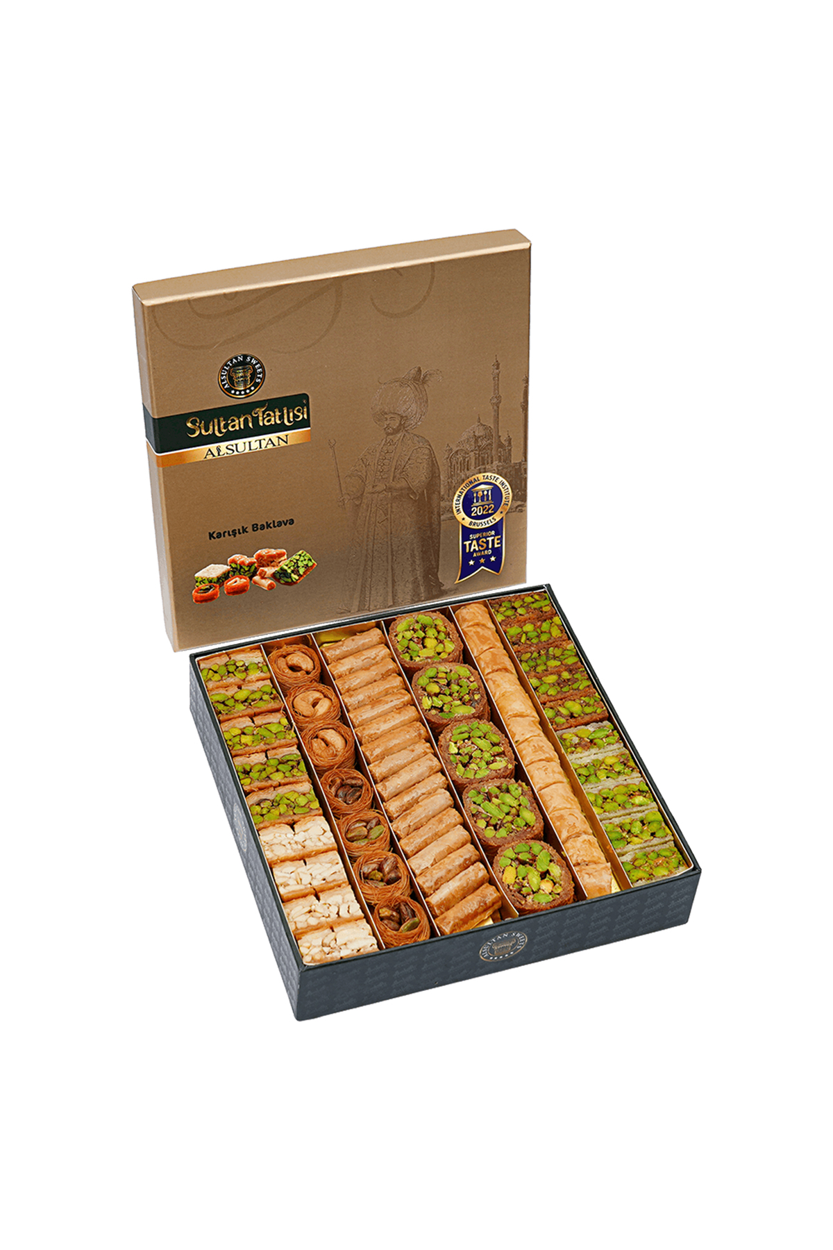 ALSULTAN SWEETS Karışık Baklava - 6lı Lezzet Koleksiyonu Kraft Kutu 1000 gr