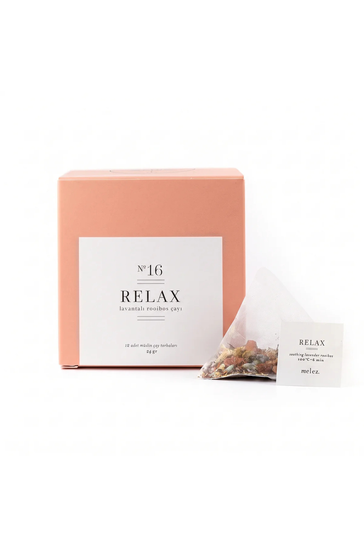 Melez Tea Relax 12'li Çay Poşeti Kutusu - Lavantalı Rooibos Bitki Çayı