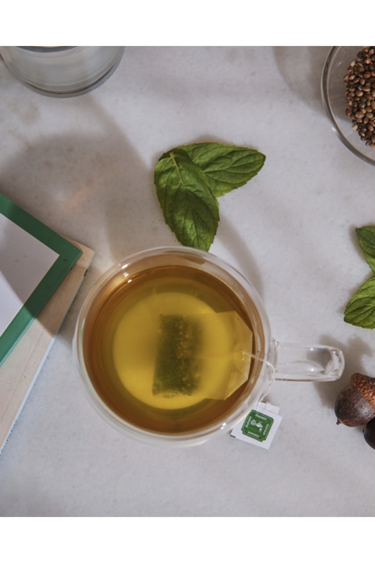 KenevirCo Yeşil Rooibos Ve Naneli Kenevir Tohumu Çayı - Görsel 3