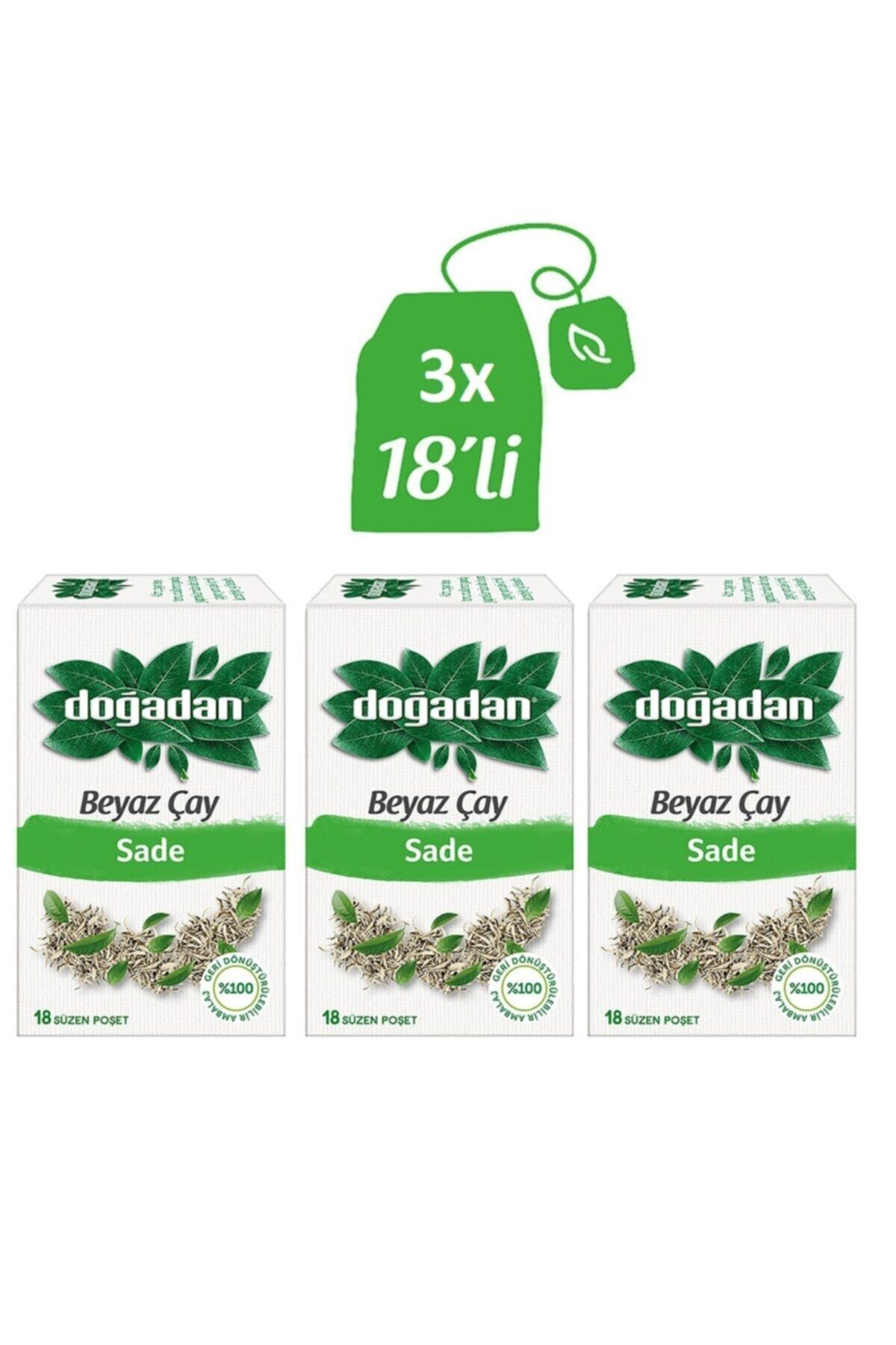 Doğadan 18 Adet Beyaz Çay Sade x3 Adet