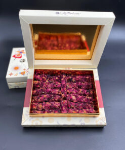 Kutluhan 250 gr Güllü Narlı parmak fitil lokum Turkish Delight Lokum, 250 gr