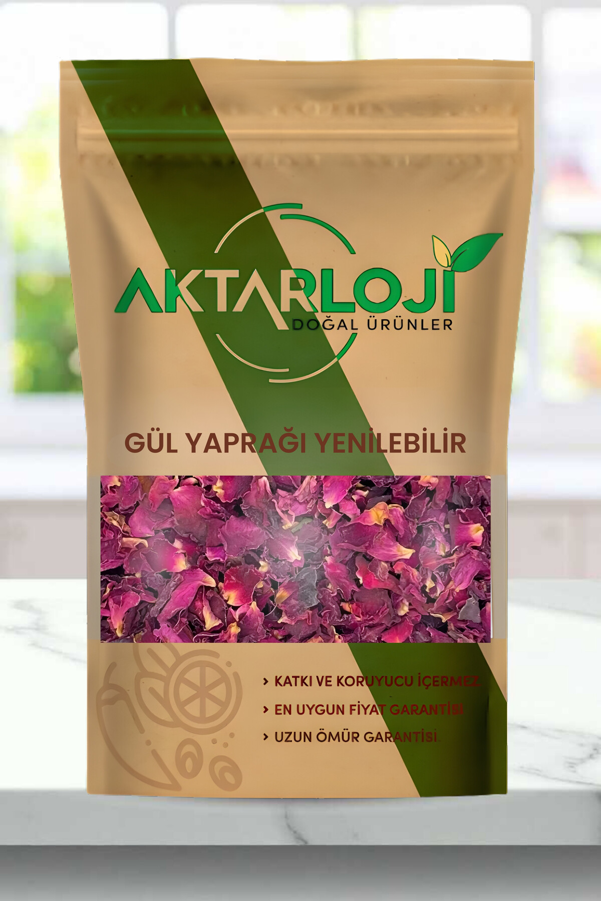 aktarloji 100 Gr Yenilebilir Gül Yaprakları | Doğal Kurutulmuş Kokulu Gül Yaprağı / Katkısız & Doğal