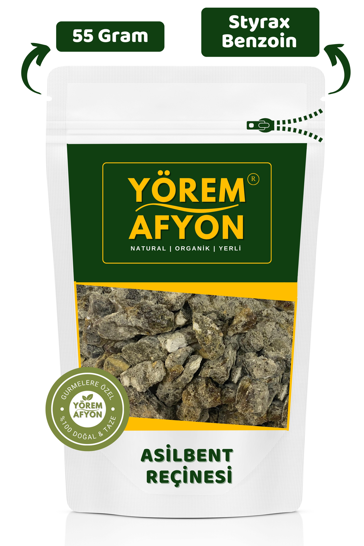 Gülçehre Yüksek Rakım (1500 M) Hasadı Doğal Asilbent Reçinesi, Cavi Buhuru {styrax Benzoin} | 55gr.