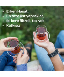 LAZİKA Avantajlı (2'li Set) Ilk Hasat Siyah Çay Demlik Poşet (96 Adet Demlik Poşet- 307,2 g)- Ağartılmamış Poşette, Katkısız, Doğal,Mayıs Çayı - Görsel 3