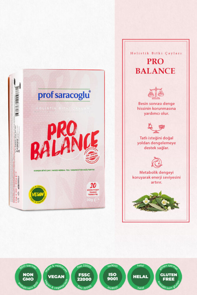 prof saracoglu Pro-balance Bitki Çayı 20'li Karışık Holistik Bitki Çayları