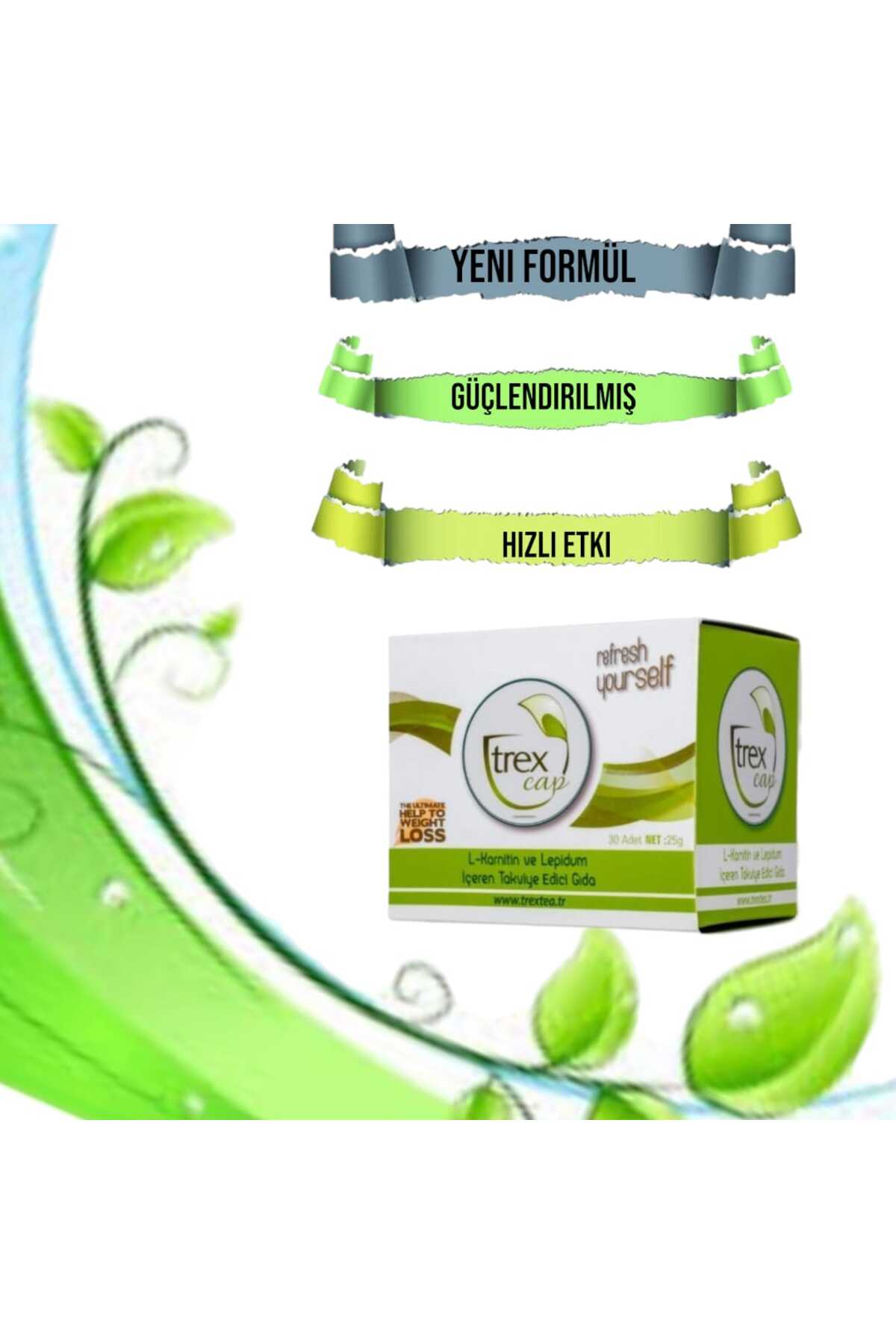 Trex Tea Trex Bitkisel Kapsül Trex Cap 30 Günlük Yenilendi - Görsel 3