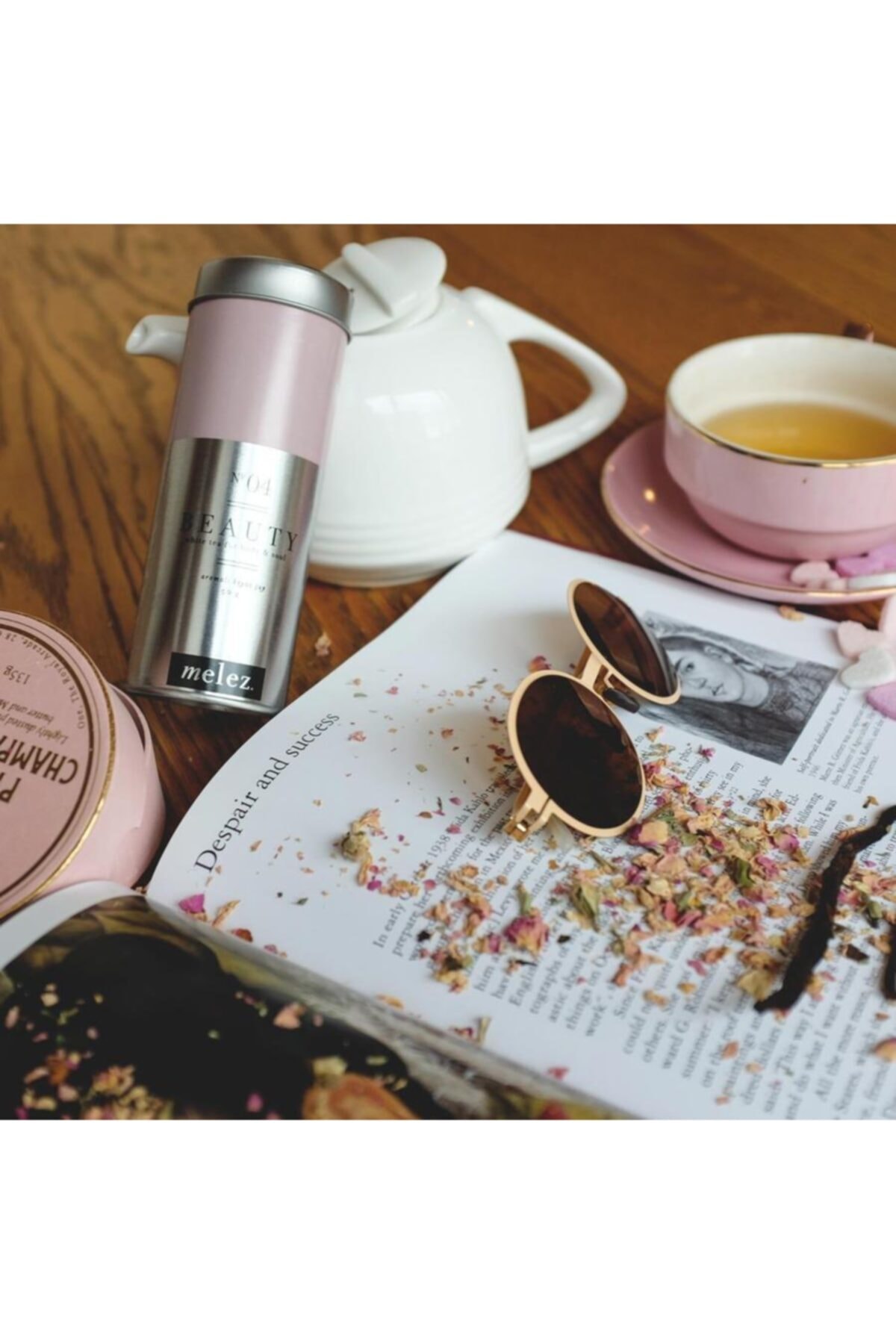 Melez Tea Beauty Tea 50 gr - Çiçeksi Beyaz Çay - Görsel 3