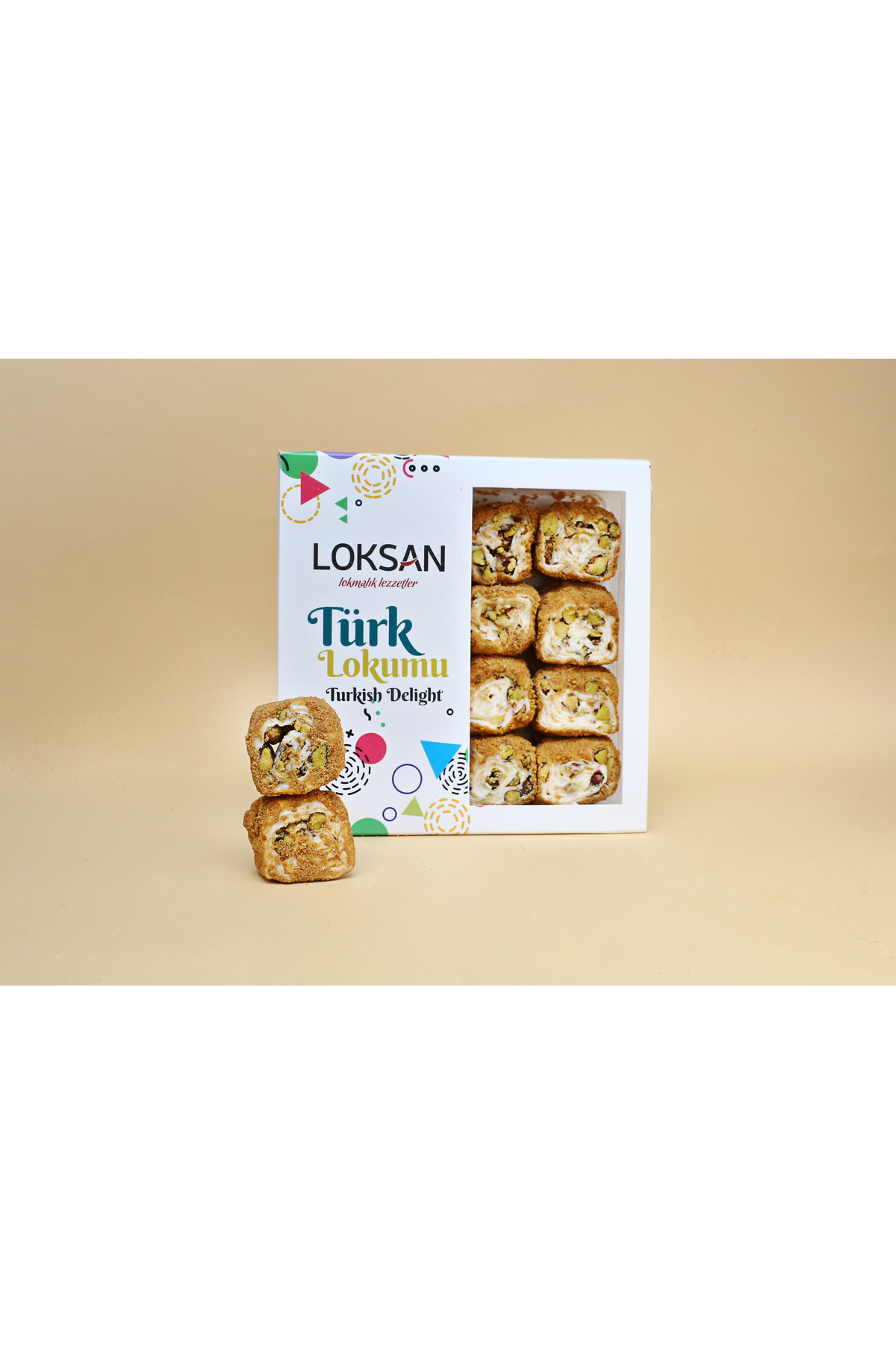 Genel Markalar Lotus Bisküvi Kaplamalı Antep Fıstıklı Sarma Lokum 300 gr (FISTIK RÜYASI)