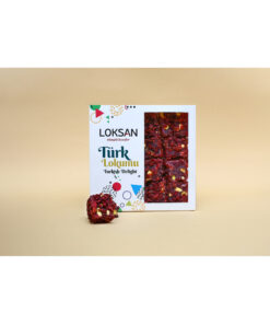 LoKSaN Zereş Üzüm Kaplamalı Nar Aromalı Antep Fıstıklı Lokum 300gr (FISTIK RÜYASI)
