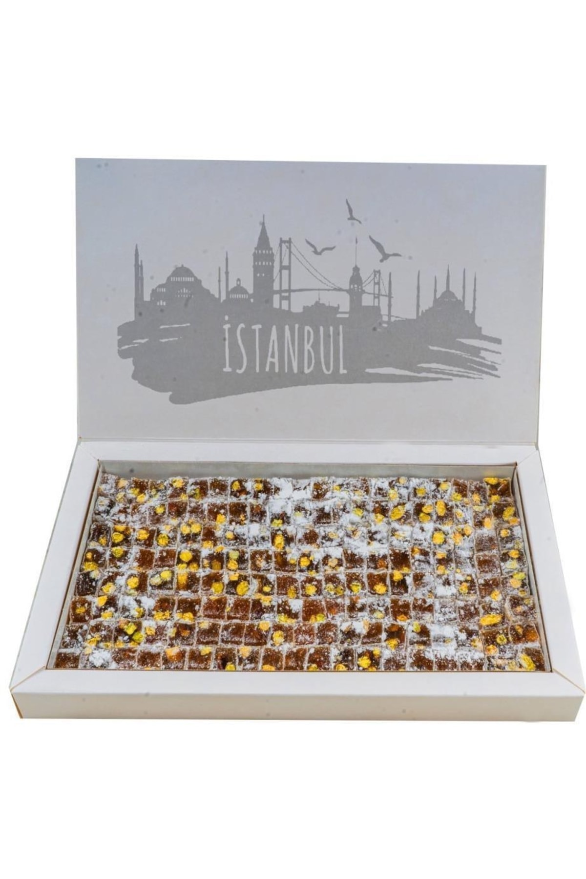 Lina Antep Fıstıklı Pudralı Duble Lokum1 Kg