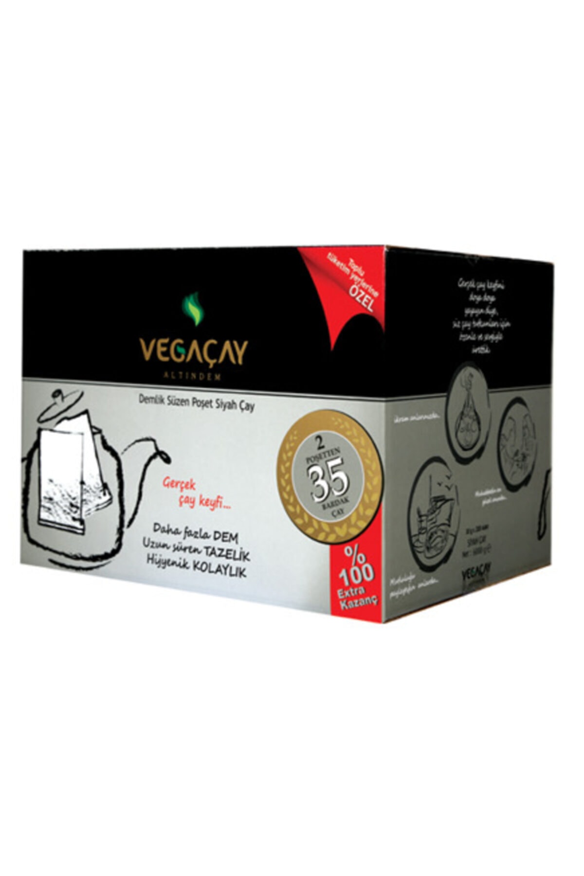 vegaçay Altındem Demlik Poşet 30gr X 200 Adet 6kg