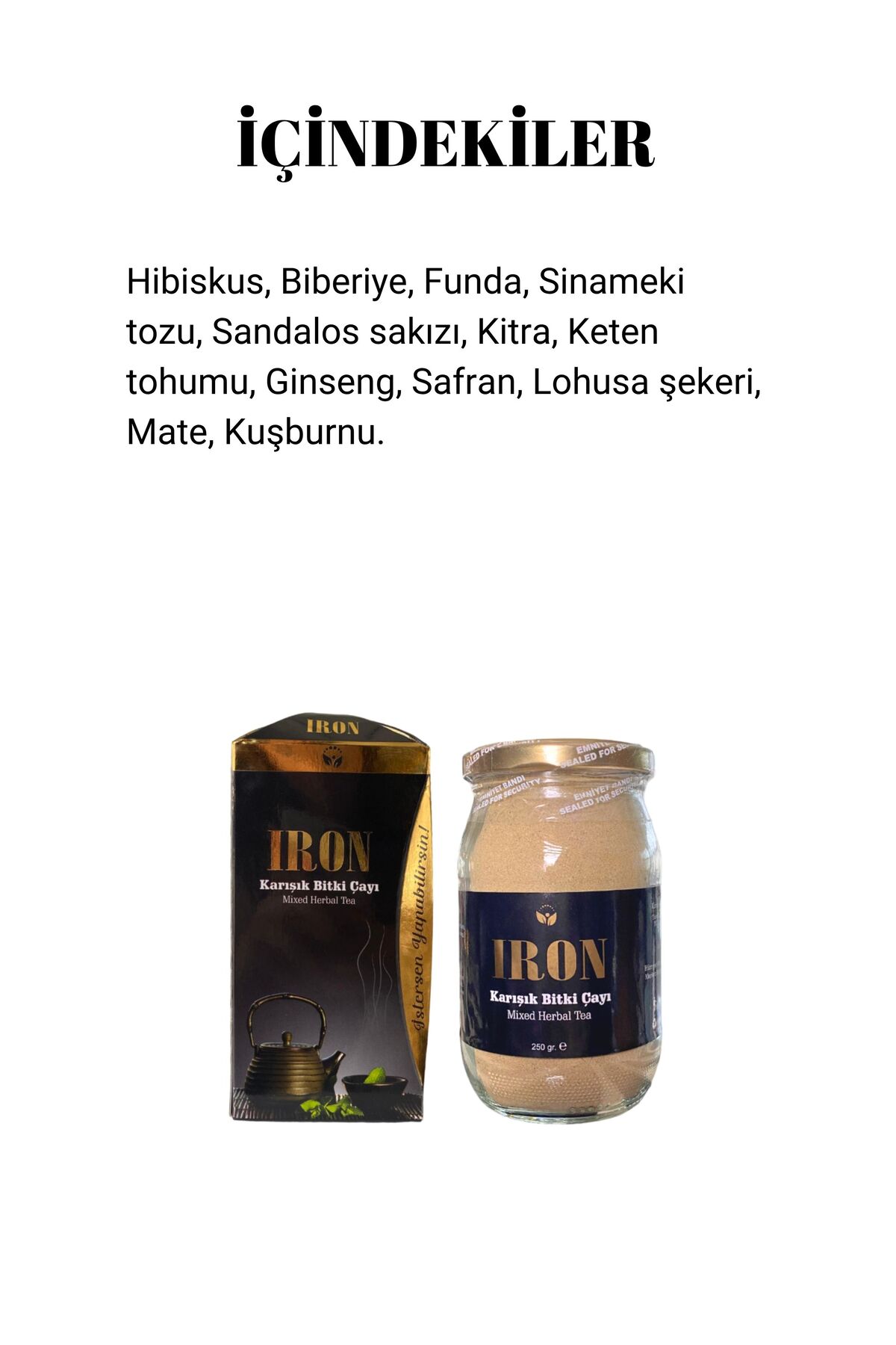 FORX5 Iron Tea Karışık Bitki Çayı 250 ml - Görsel 3